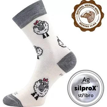 Dámské ponožky Dámské ponožky Vlněnka - 39-42 / bílá