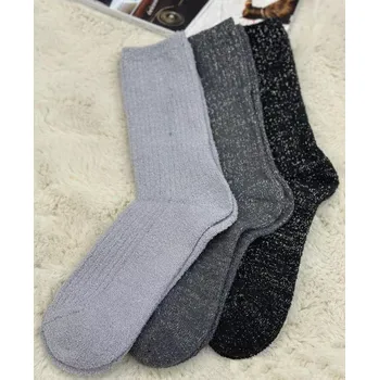 Dámské ponožky Dámské ponožky s lurexem Judy - 35-40 / šedá