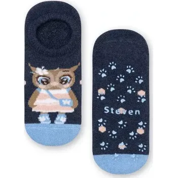 Dámské punčochy Dětské protiskluzové ťapky Sovička - 23-25 / modrá