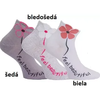 Dámské ponožky Dámské ponožky Feel beautiful - 35-38 / světle šedá