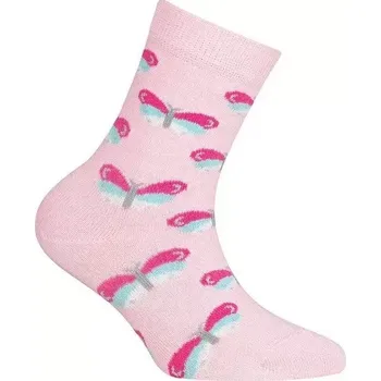 Dámské punčochy Dívčí ponožky My Butterflies - 17-19 / růžová