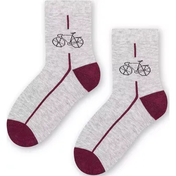 Chlapecké ponožky s kolem - 29-31 / světle šedá