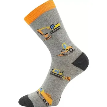 Dámské punčochy Dětské protiskluzové ponožky Filip III - 30-34 / šedý melír