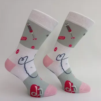 Dámské punčochy Dámské ponožky Praktik - 37-41 / bílá/růžová