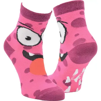 Dámské punčochy Dívčí ABS ponožky Bubák - 23-26 / růžová