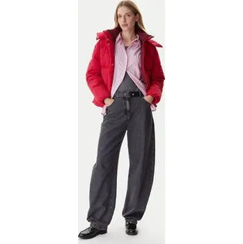 Pánská bunda Tommy Jeans Vatovaná bunda Alaska DW0DW21623 Červená Relaxed Fit M