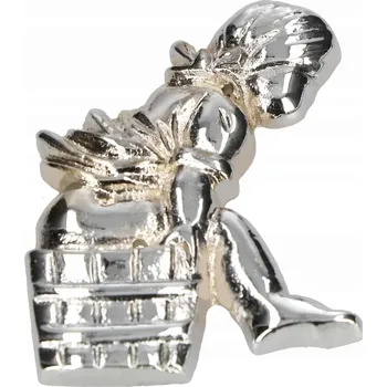 Dveřní kování Označení dámských záchodů wc obrázek 65 mm chrom