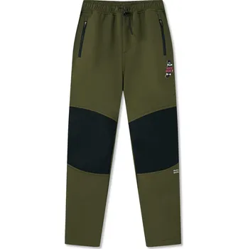 Chlapecké kalhoty Chlapecké softshellové kalhoty Wolf & Wolfie s fleecem B2596 khaki