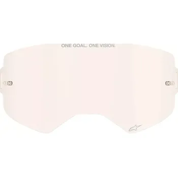 Motocyklové brýle Náhradní objektiv / plexi / čočka pro motokrosové brýle ALPINESTARS SUPERTECH 9100125-8035 barva světlá afterburn (z vysoce kvalitního, nárazuvzdorného polykarbonátu, nulové optické zkreslení )