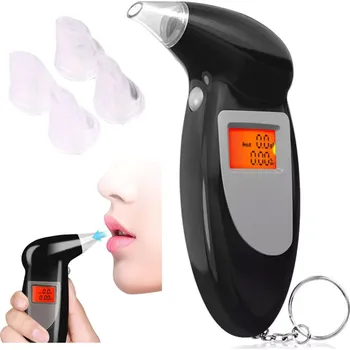 Alkohol tester dobirkov.cz Alkohol tester s vyměnitelnými náustky a 5 LCD hroty - černý