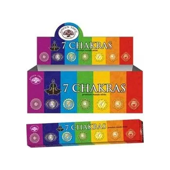 Vonná tyčinka Indické vonné tyčinky Green Tree 7 Chakras 15 g