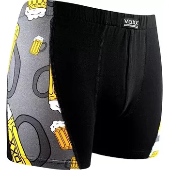 Pánské spodní prádlo Pánské boxerky Kamil pivo - L / tmavě šedá