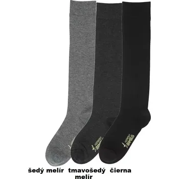 Pánské ponožky Dospělé bambusové podkolenky Comfy - 39-42 / tmavě šedý melír