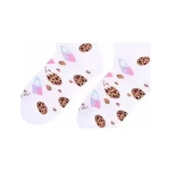 Dámské punčochy Dívčí ponožky Cookies - 29-31 / bílá