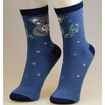 Dámské punčochy Dámské ponožky Koaly - 35-41 / jeansová