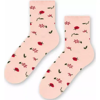 Dámské punčochy Dámské ponožky Flora - 35-37 / pudrově růžová