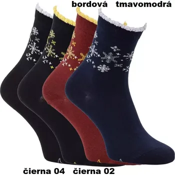 Dámské ponožky Dámské ponožky Agnes - 35-38 / bordová