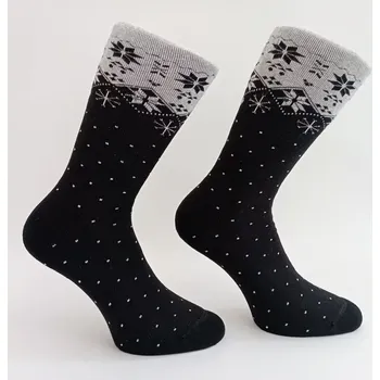 Dámské ponožky Dámské froté ponožky Oľga - 39-41 / černá
