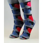 Pánské ponožky Srdce - 38-41 / šedá