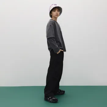 Reserved - Cargo kalhoty se sklady - černý - 216CJ-99X - 216CJ-99X-152-2