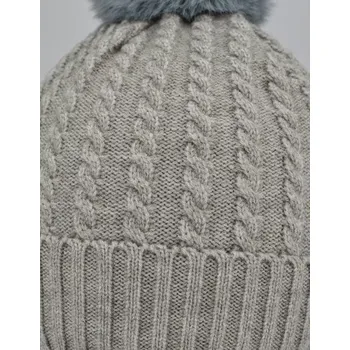 Čepice Dámská pletená čepice CZ071 - 54-58 / šedá