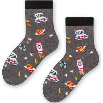 Chlapecké ponožky Vesmír S - 29-31 / šedá
