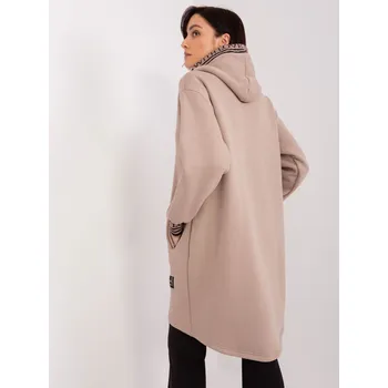 Dámská mikina RELEVANCE Mikina -RV-BL-9225.96P Barva: Béžová - tmavě, Velikost: S/M