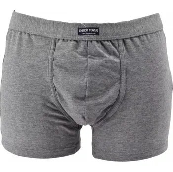 Pánské spodní prádlo Pánské bavlněné boxerky EB 1002 - XL / šedý melír