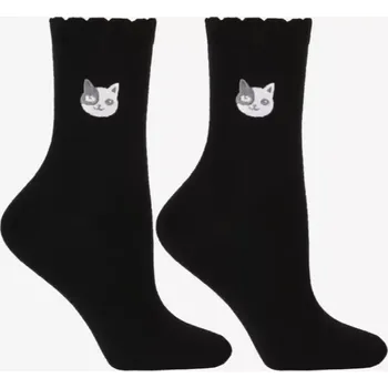 Dámské ponožky Dámské ponožky CSL250-903 - 35-38 / černá/bílá