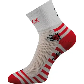 Pánské ponožky Cyklistické ponožky Beruška - 35-38 / bílá/červená
