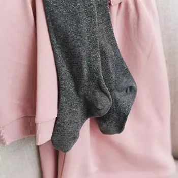 Dámské punčochy Dívčí punčochy Lurex - 80-86 / tmavě šedá