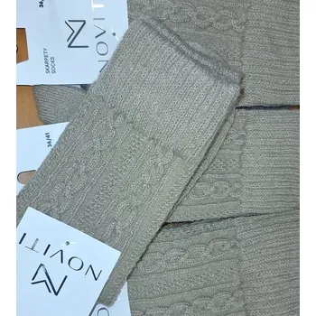 Dámské ponožky Dámské ponožky s vlnou SW015 - 36-41 / béžová