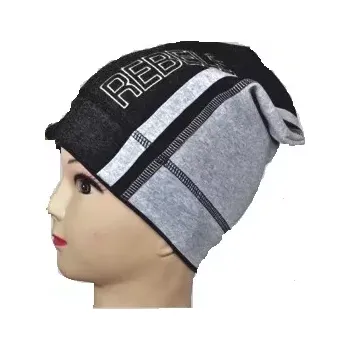 Čepice Chlapecká čepice Rebels dlouhá - 44-46 / šedá