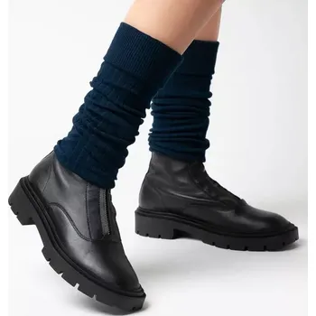 Dámské punčochy Dámské bavlněné štulpny 092 - tmavě modrá