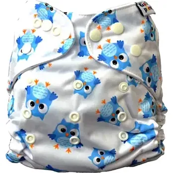 Přebalování GaGa's Látková plena AIO Sova bílá (8594197442115)