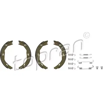 Brzdová čelist TOPRAN Sada brzdových čelistí parkovací brzdy TPR 401 906