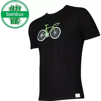 Pánské bambusové triko Fuzzy - XL / černá