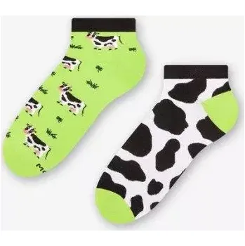 Pánské ponožky Pánské nestejné ponožky Milk Low - 39-42 / zelená