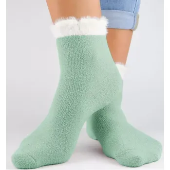 Dívčí ponožky SF002 - 27-30 / olivová světlá