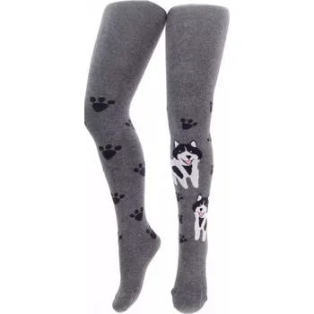 Dámské punčochy Dětské punčocháče Husky - 92-98 / tmavě šedá