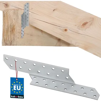 Tesařské kování Tesařský spojovací prvek krokvový spojka vaznice levý 210x35 mm - vlevo \ 210x35 mm