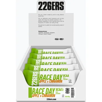 226ERS BCAA Race Day energy bar set 30 ks. x 40 g jablko/skořice