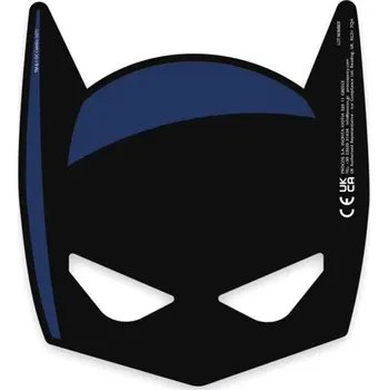 Karnevalová maska KARNEVAL Maska papírová Batman set 6ks (karnevalový doplněk)