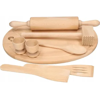 Sada válečků pěchovadlo tlouk lžíce dřevěné kuchyňské náčiní kotarbau