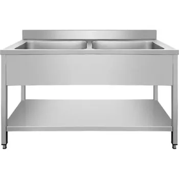 Nerezový dřez vasegastro Nerezový dvojdřez 140x70x85cm