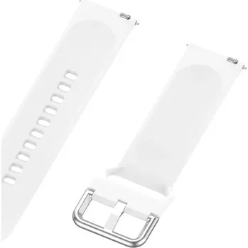 eses Silikonový řemínek s provlékáním - Bílý, 22 mm