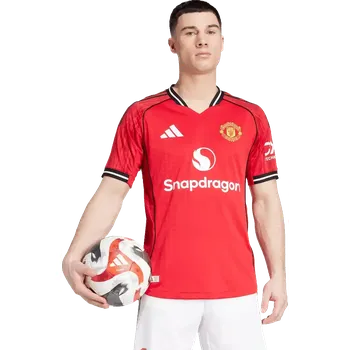Pánský domácí zápasový dres Adidas Manchester United 25/26 červený