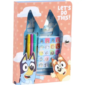 Dřevěná hračka Kreativní kniha Bluey