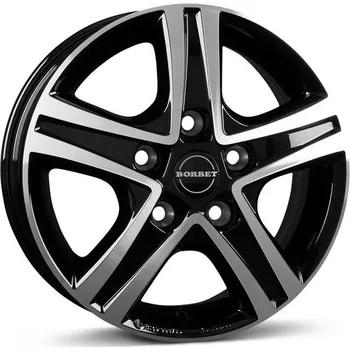 Alu kolo Alu disk Borbet CWD 6x16, 5x130, 78.1, ET68 black glossy polished
