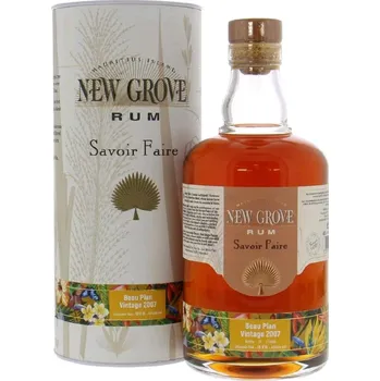 Rum New Grove Savoir Faire Beau Plan Vintage 2007 13yo 45% 0,7l (tuba)